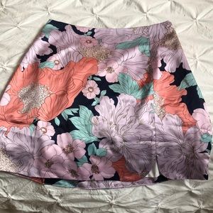 Lulus satin skirt